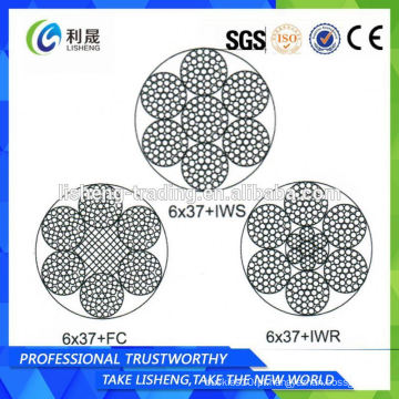 China Hot Sale Ehs 6 * 37 corda de aço galvanizado